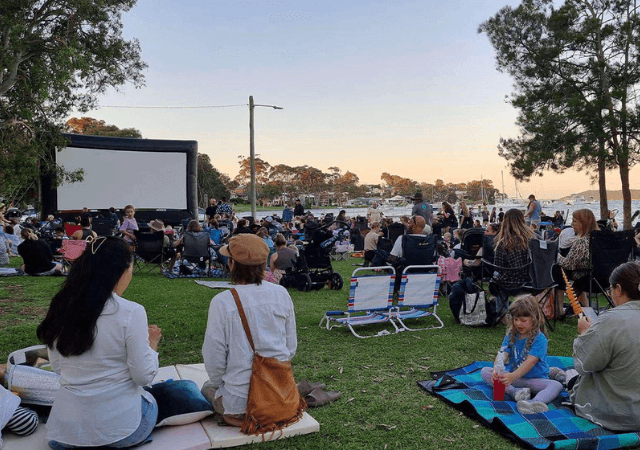 Family friendly outdoor cinema